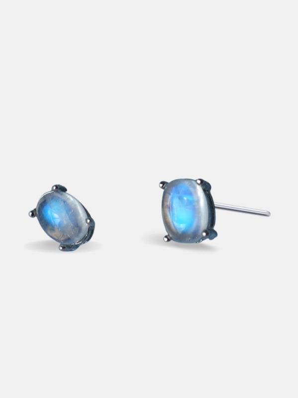 Moonstone stud earrings