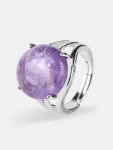 Natural amethyst ring
