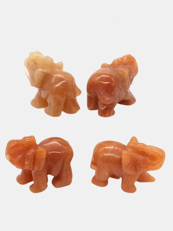 Orange Aventurine Elephant