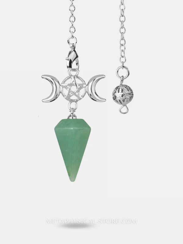 Pentacle Pendulum - Green aventurine