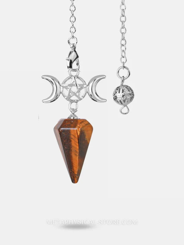 Pentacle Pendulum - Tiger eye