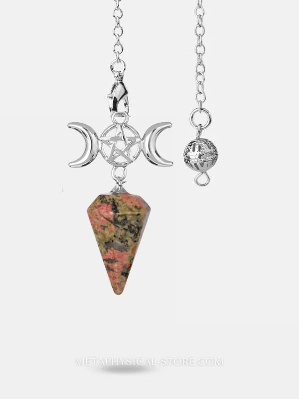 Pentacle Pendulum - Unakite