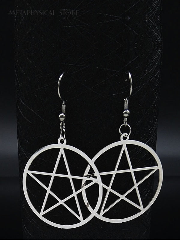 Pentagram earrings