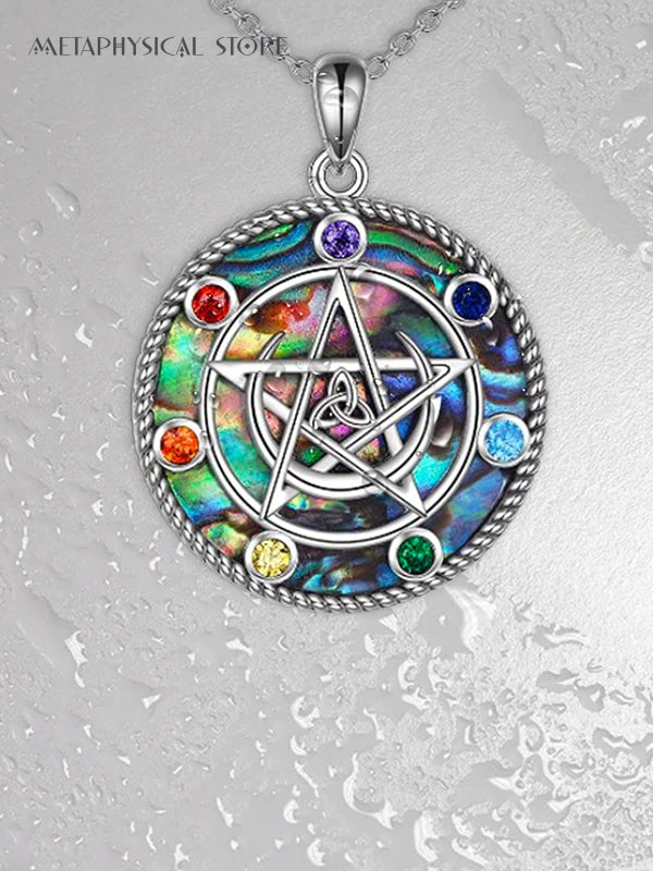 Pentagram elements necklace