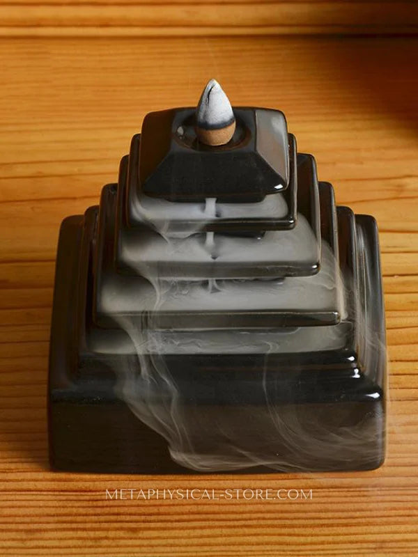 Pyramid incense burner