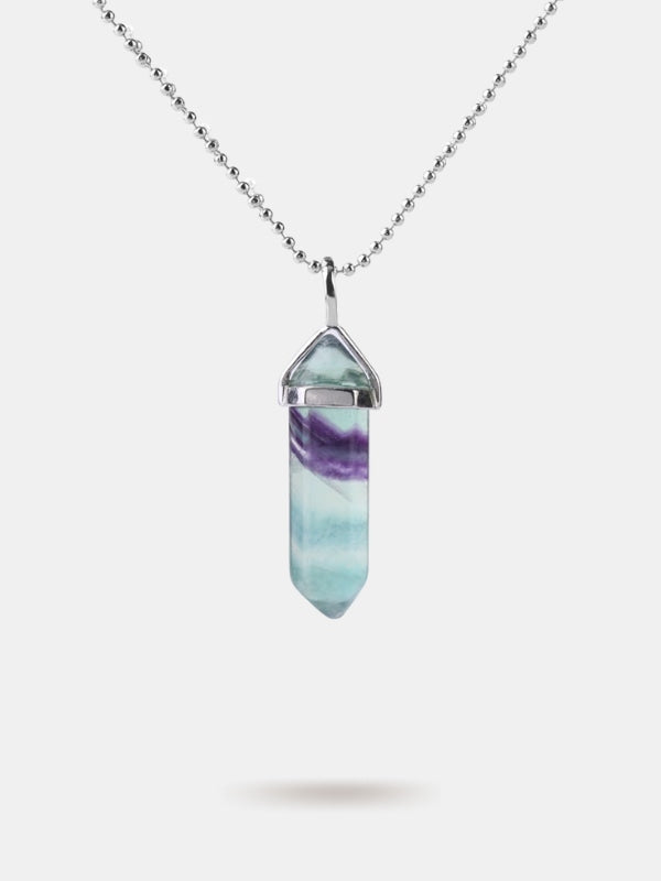 Rainbow fluorite necklace