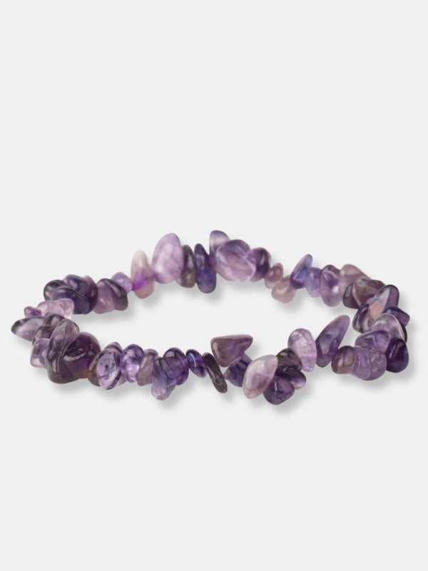 Raw amethyst bracelet