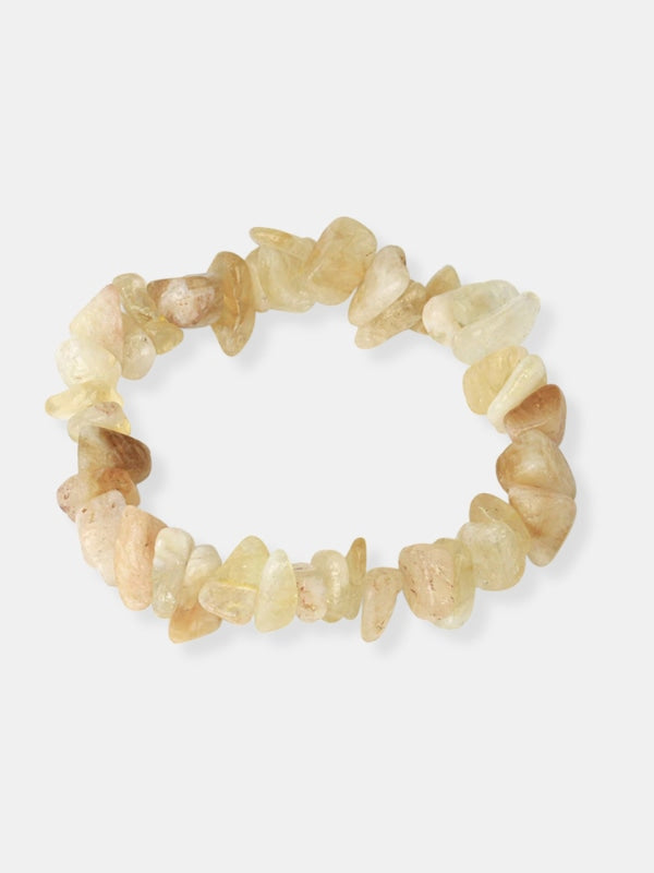 Raw citrine bracelet