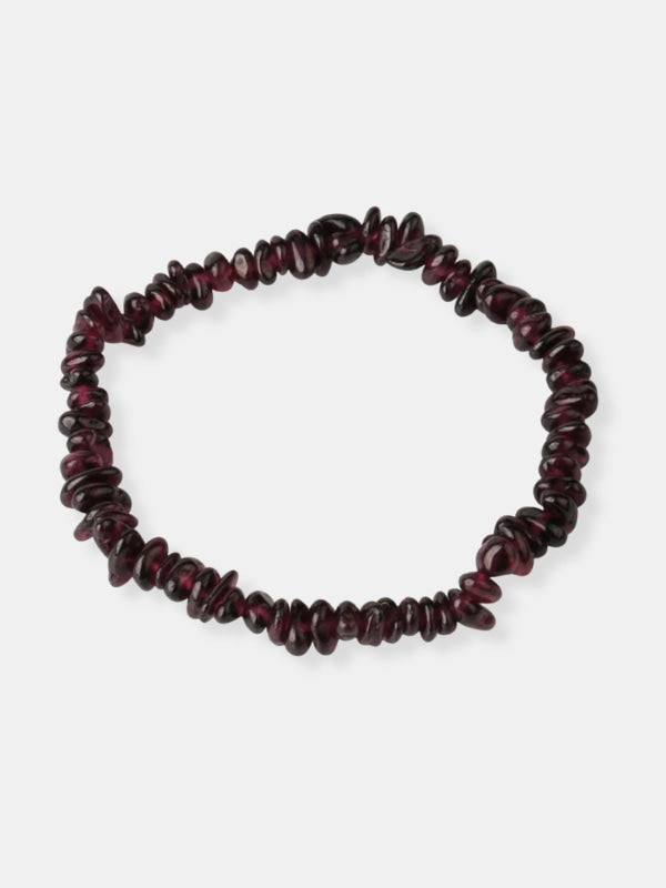 Raw garnet bracelet