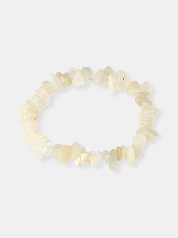 Raw moonstone bracelet