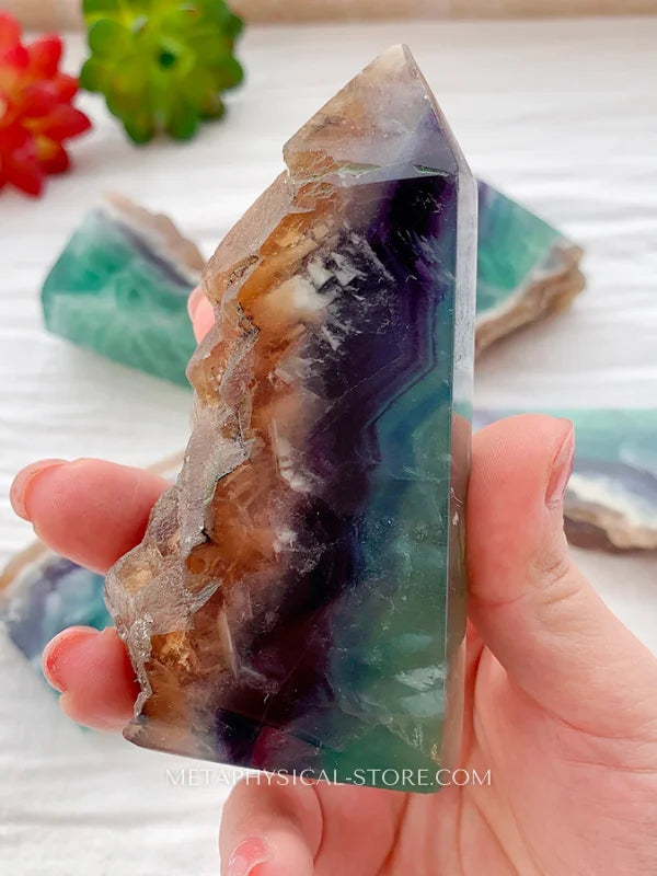 Raw Rainbow Fluorite Fluorite