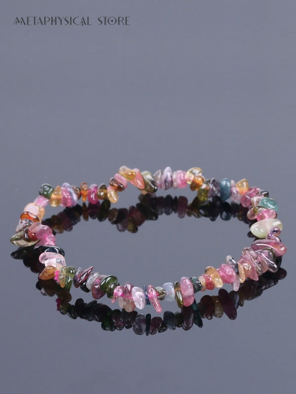 Raw tourmaline bracelet