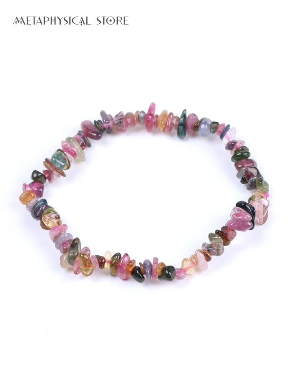 Raw tourmaline bracelet