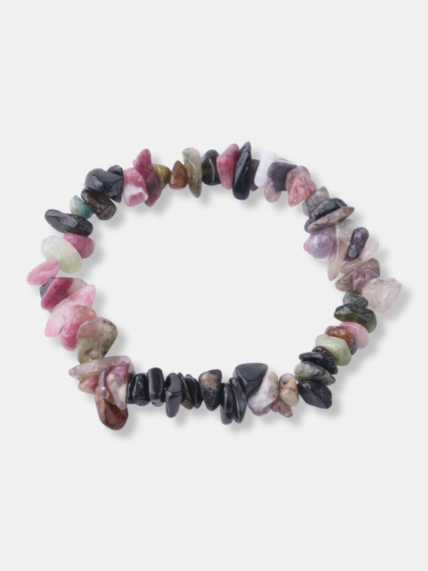 Raw tourmaline bracelet