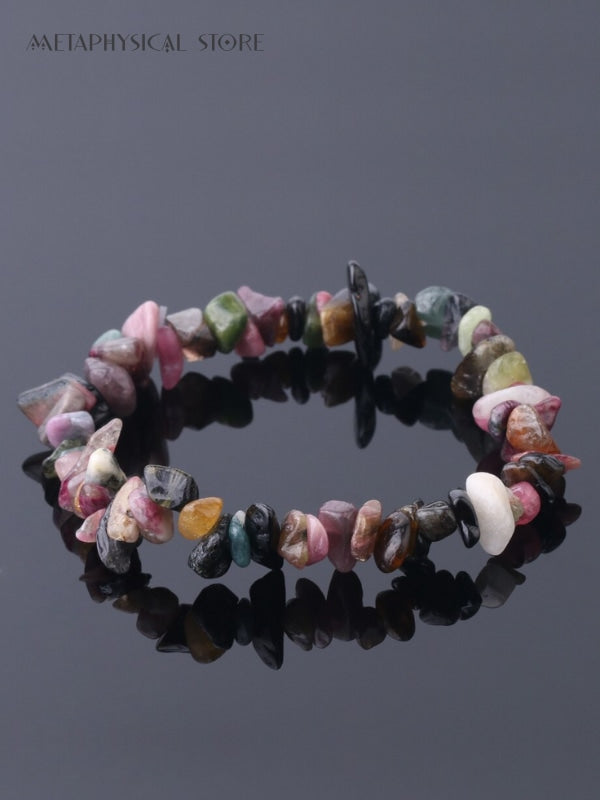 Raw tourmaline bracelet