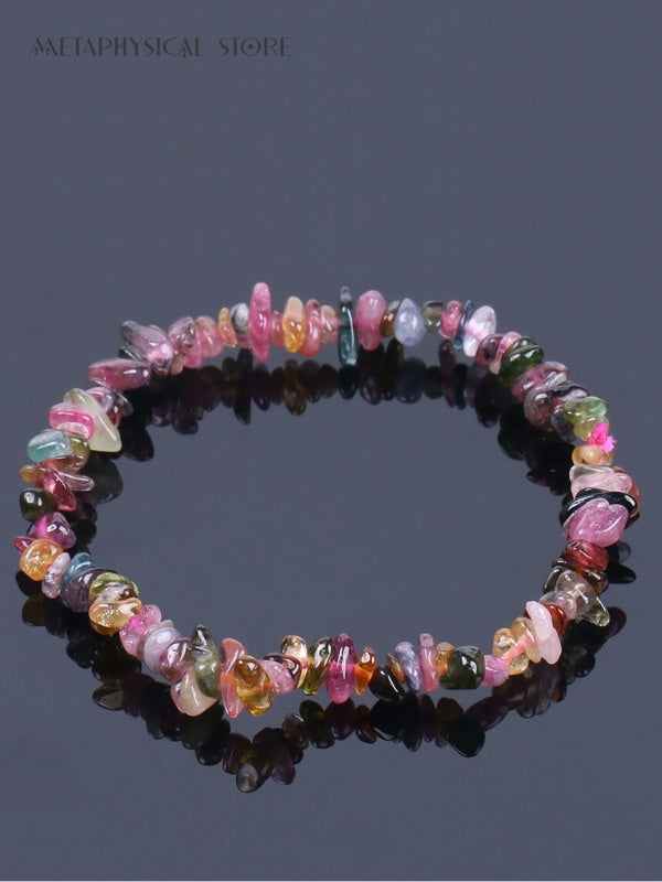 Raw tourmaline bracelet