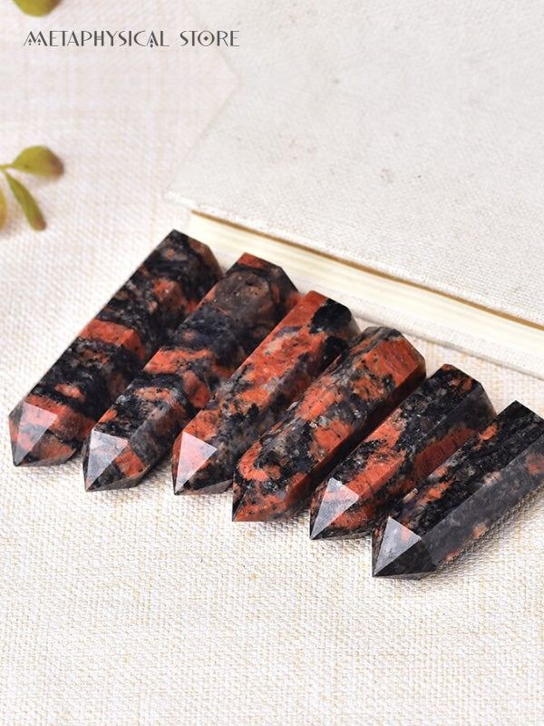 Red labradorite tower