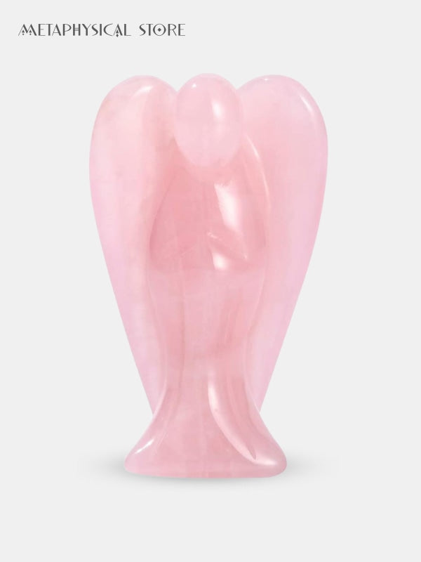 Rose quartz angel