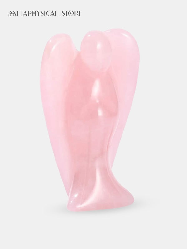 Rose quartz angel