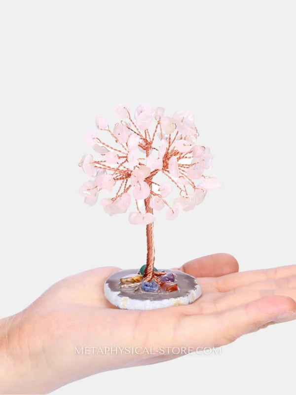 Rose Quartz Crystal Tree