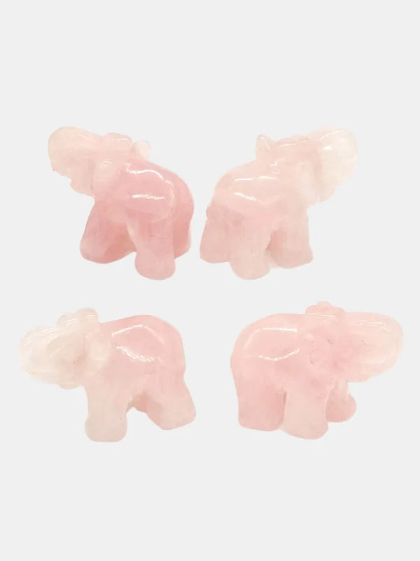 Rose Quartz Elephant Metaphysical Store