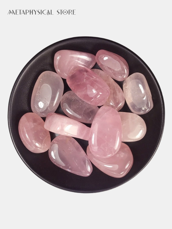 Rose quartz palm stone