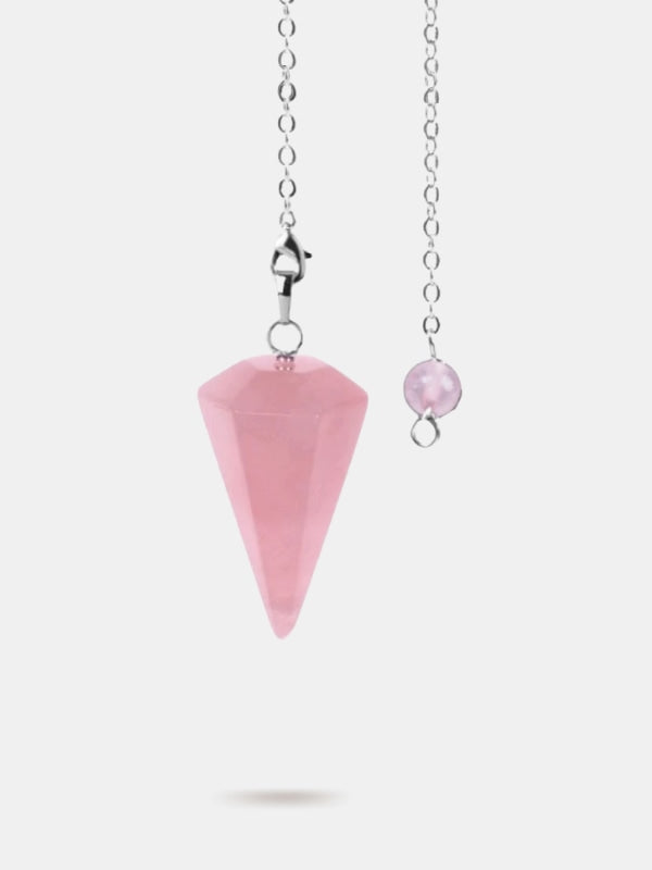 Rose quartz pendulum