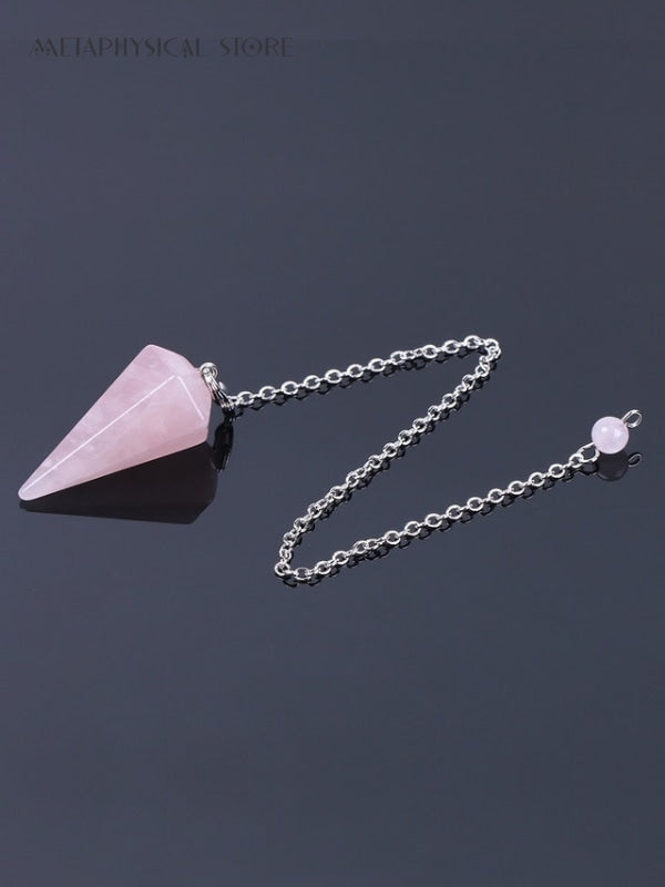 Rose quartz pendulum