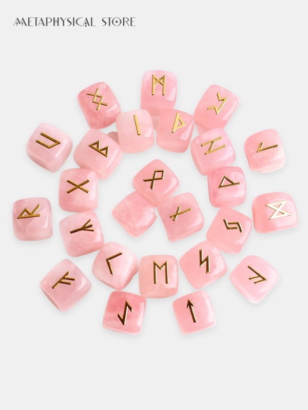 Rose quartz runes