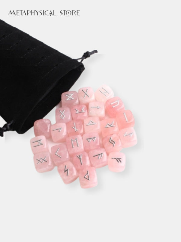 Rose quartz runes