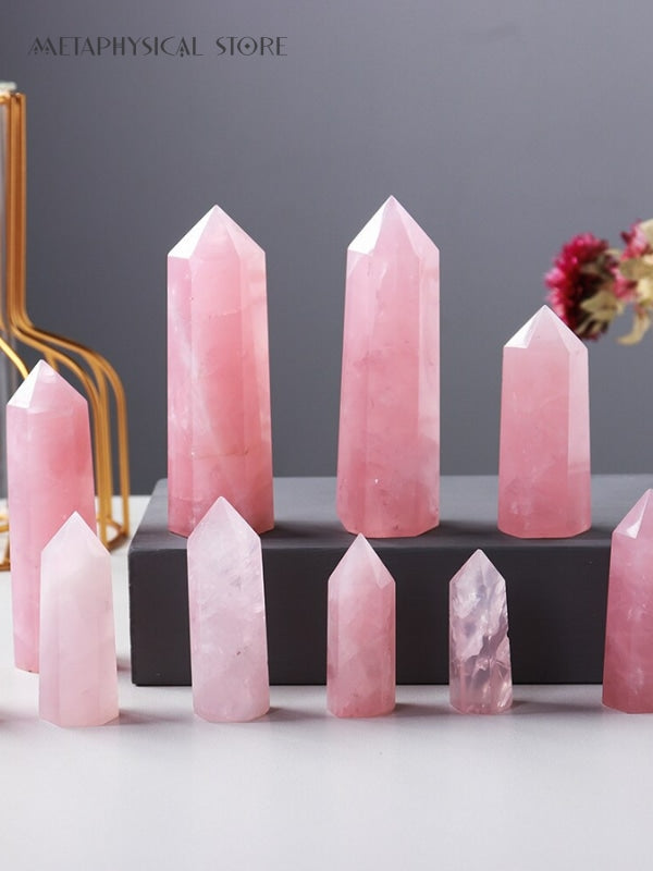 Rose quartz tower