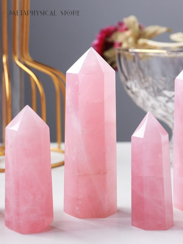 Rose quartz tower