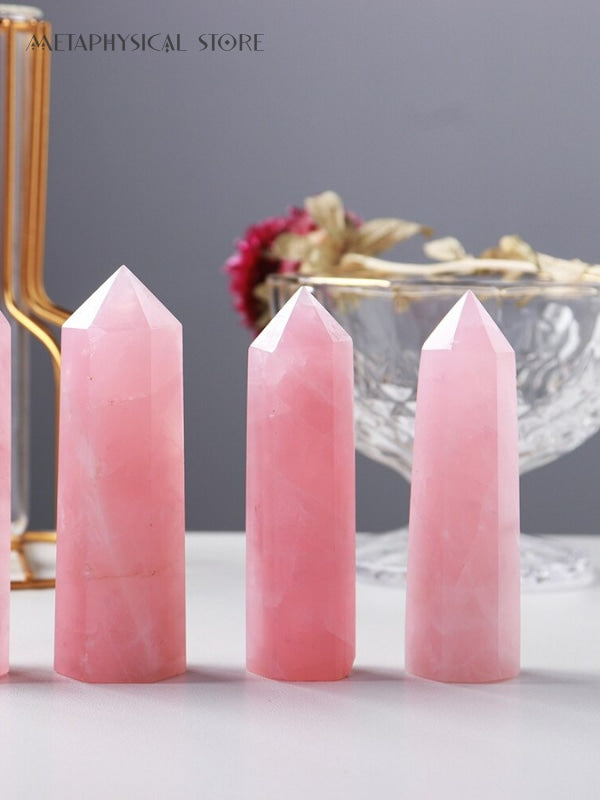 Rose quartz tower