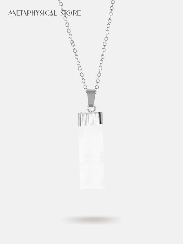 Selenite necklace