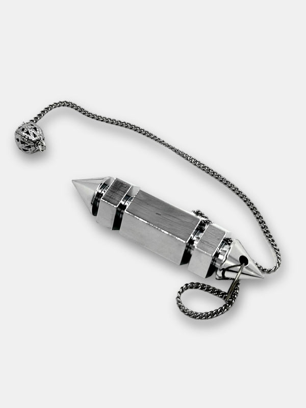 Silver dowsing pendulum