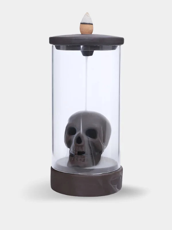 Skull incense burner