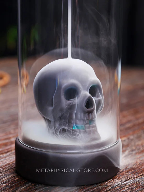 Skull incense burner