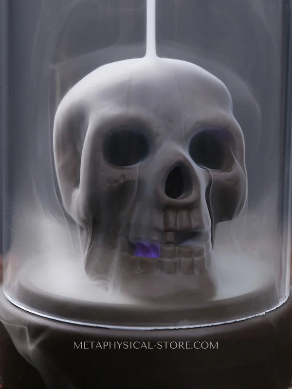 Skull incense burner