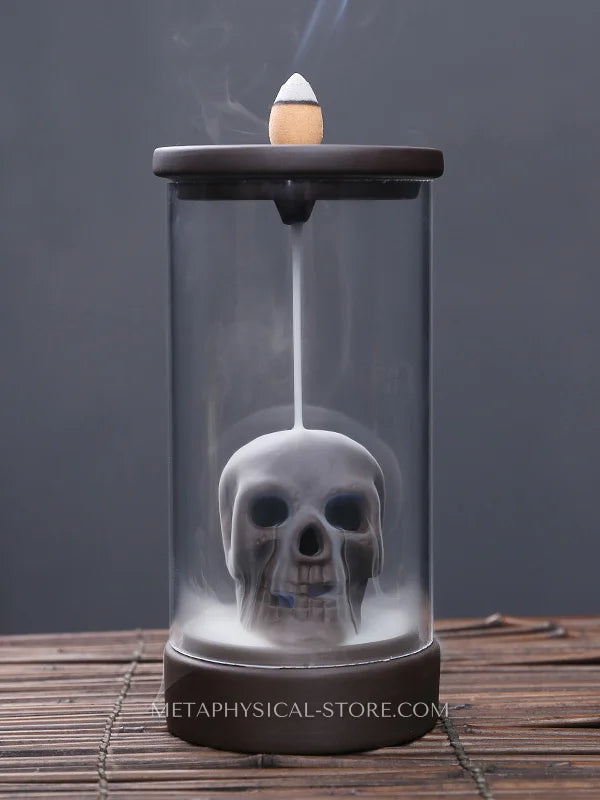 Skull incense burner