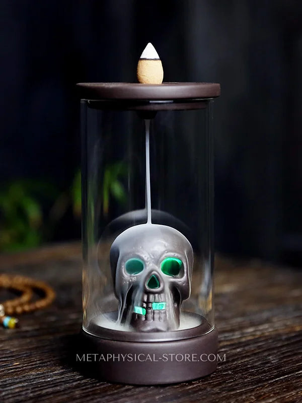 Skull incense burner