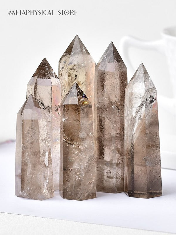 Smoky quartz tower