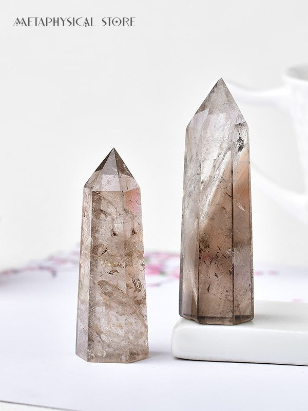 Smoky quartz tower