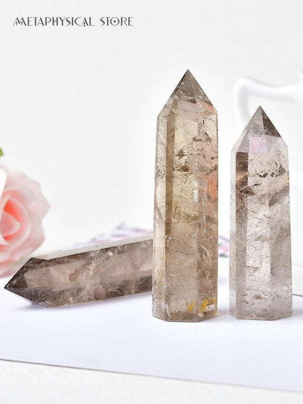 Smoky quartz tower