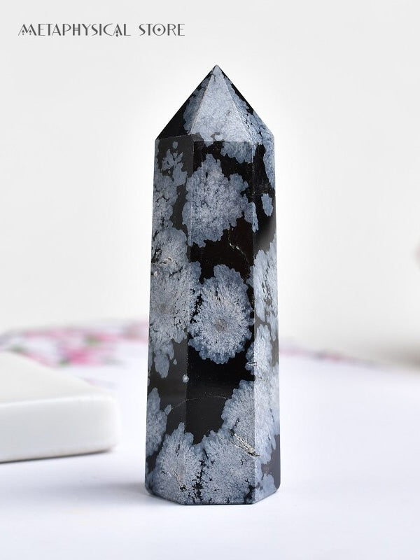 Snowflake obsidian tower