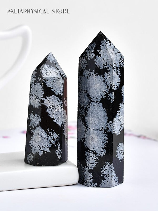 Snowflake obsidian tower