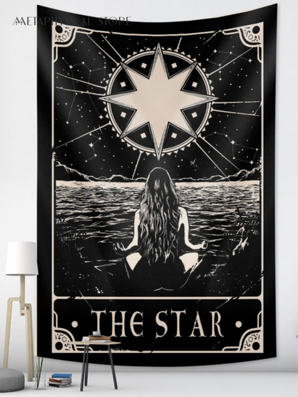 Star tarot card tapestry