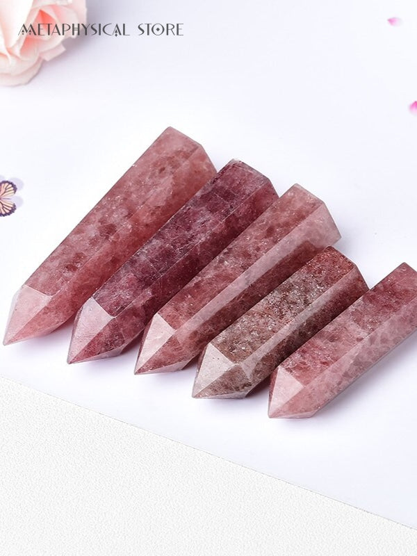 Strawberry quartz tower