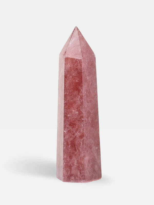 Strawberry quartz tower