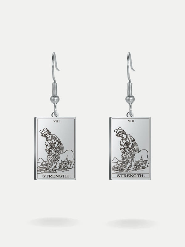 Tarot card earrings