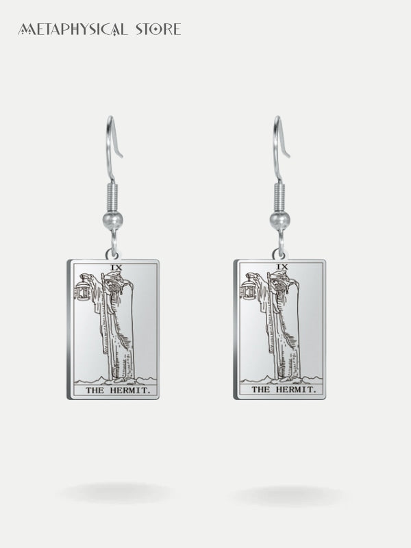 Tarot card earrings